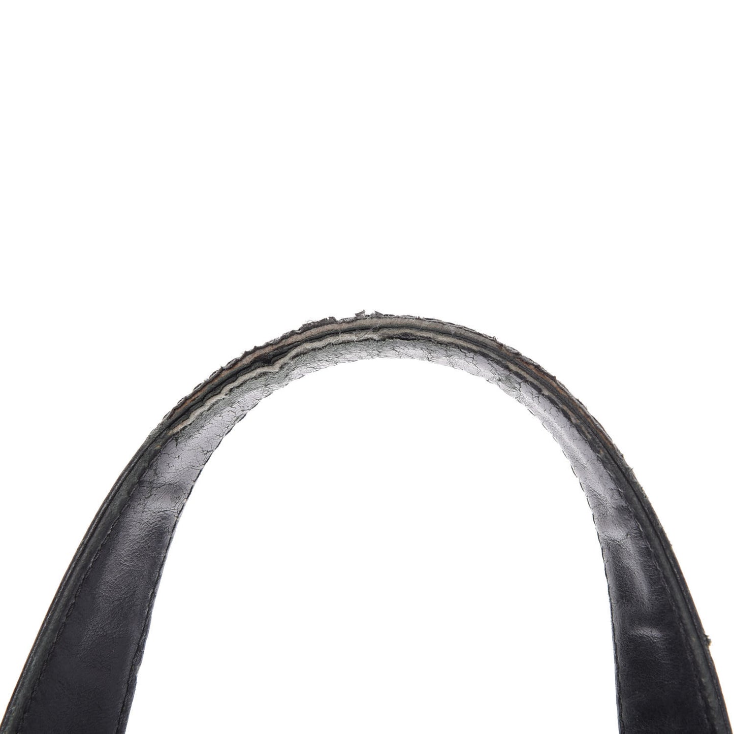 Calfskin Wild Stitch Top Handle Bag Black