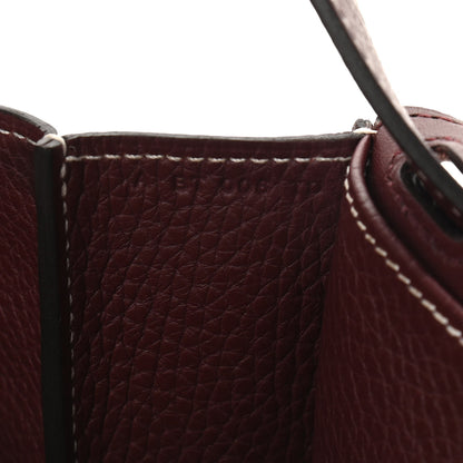 Hermes Taurillon Clemence Halzan 31 GM Bordeaux 7 of 10