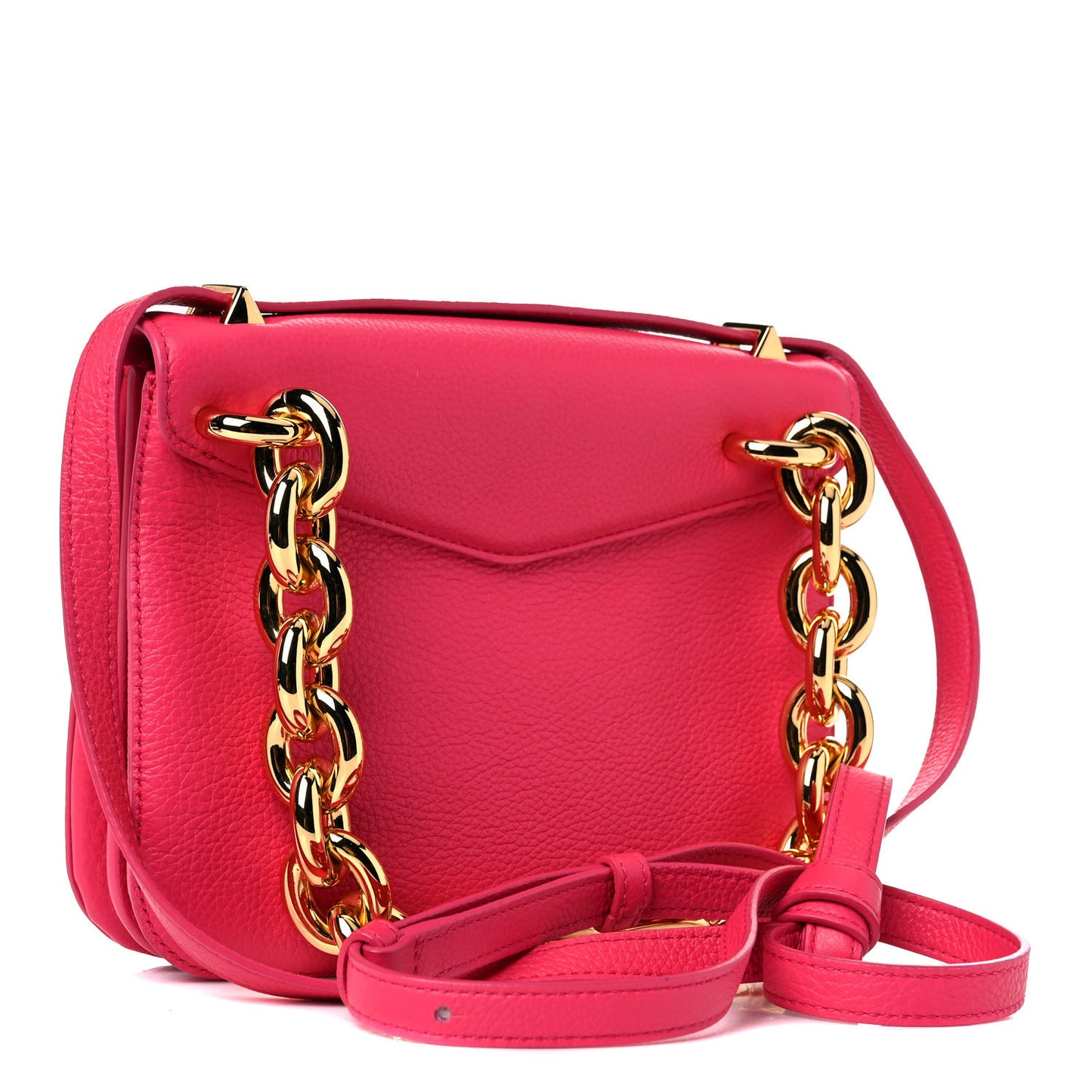 Calfskin Mount Envelope Bag Pink