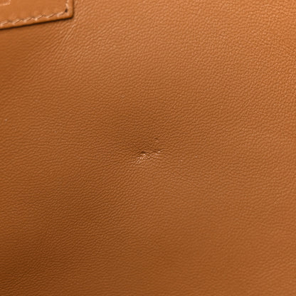 Saint Laurent Suede Calfskin Medium Paris VII Flat Hobo Cinnamon 11 of 11
