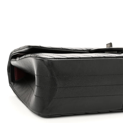 Chanel Aged Calfskin Chevron Quilted 2.55 Reissue 226 So Black 9 of 10