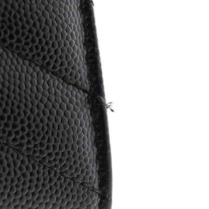 Saint Laurent Grain De Poudre Matelasse Chevron Monogram Chain Wallet Black 11 of 13
