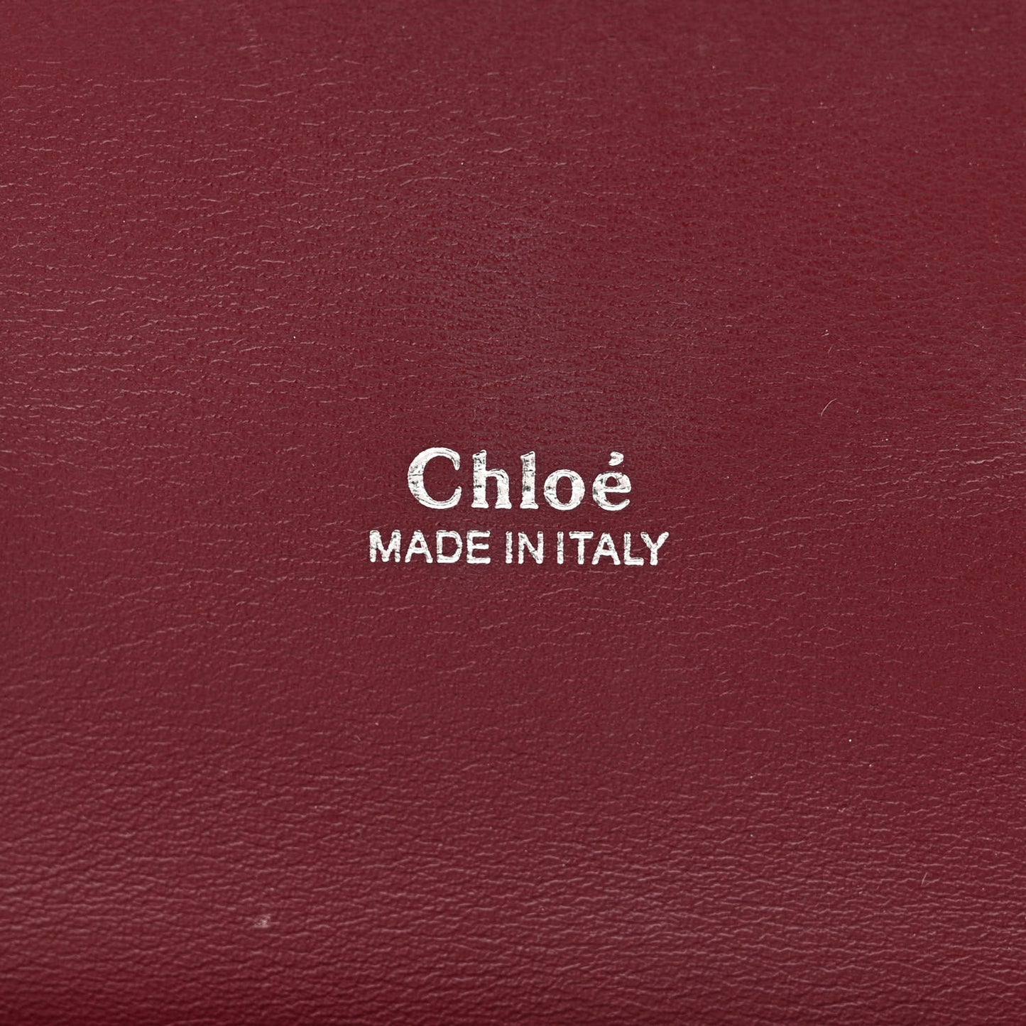 Calfskin Embossed Small Aby Lock Brown Purple