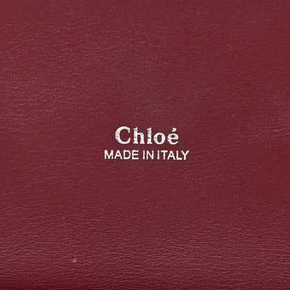 Chloe Calfskin Embossed Small Aby Lock Brown Purple 6 of 13