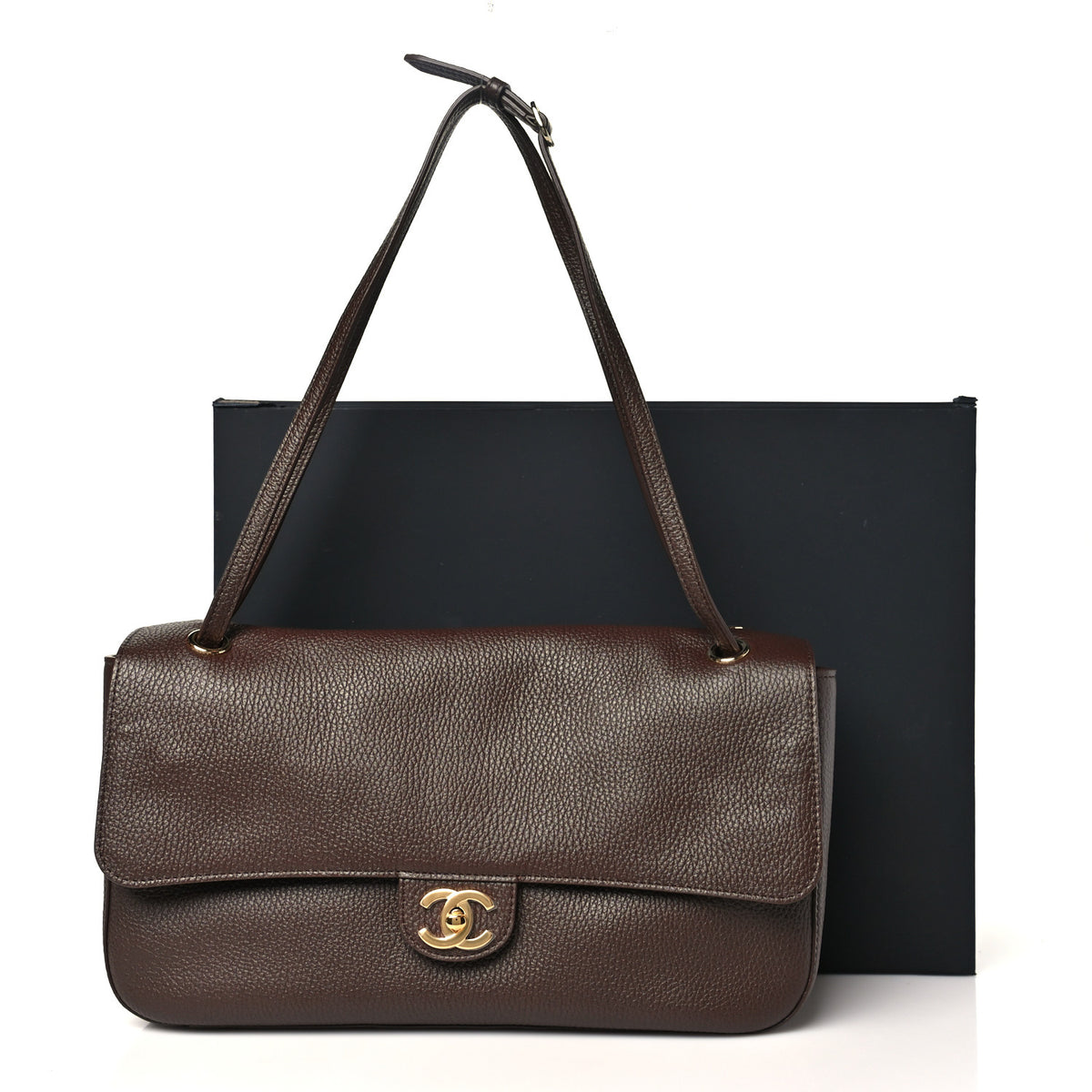 Chanel Grained Calfskin Small Souplissimo Maxi Flap Light Brown 10 of 10