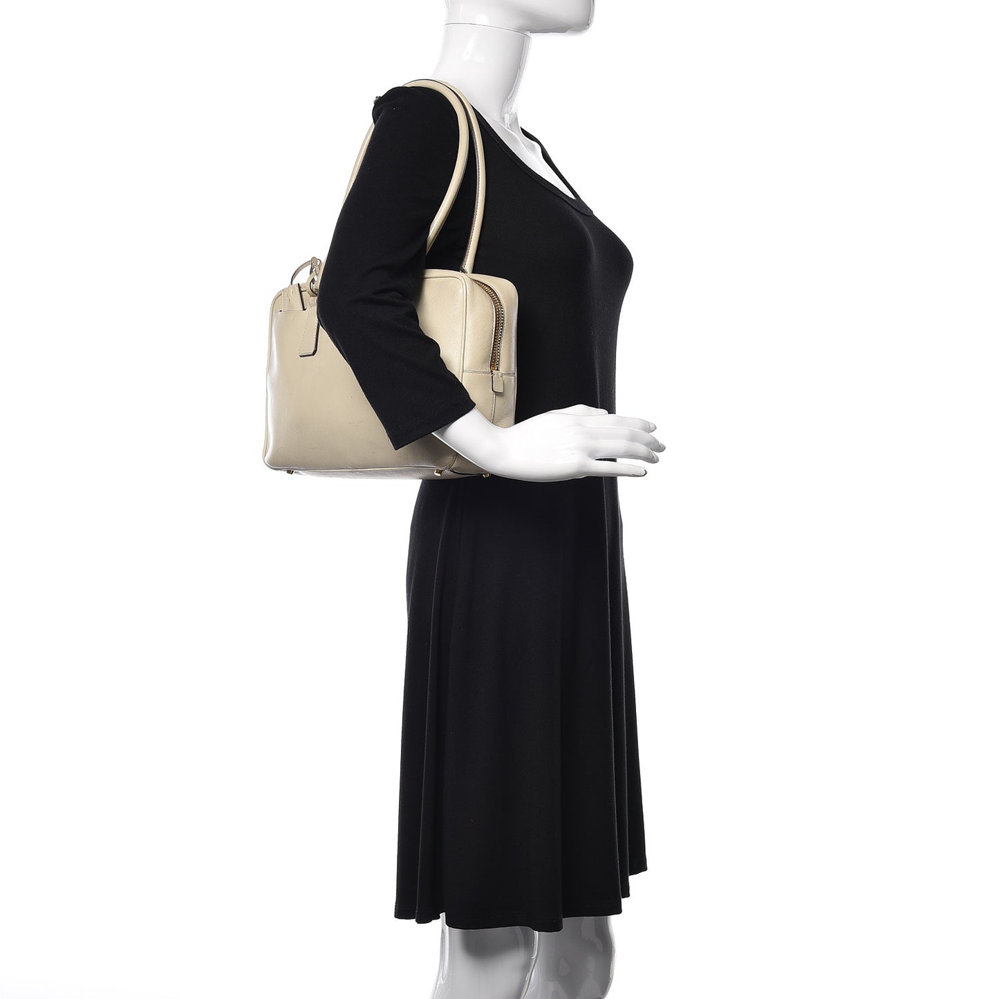 Saffiano Lux Tote Bowler Talco