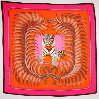 Hermes Cashmere Silk Tigre Royal Shawl 140 2 of 5