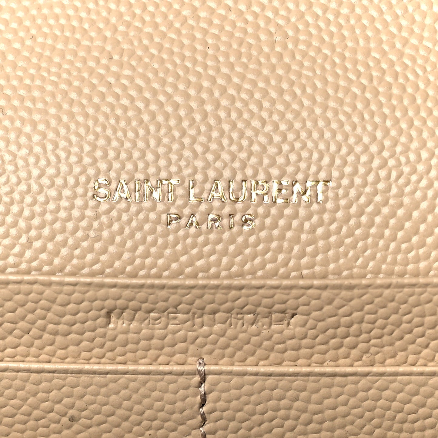 Grain De Poudre Matelasse Chevron Monogram Chain Wallet Nude Powder
