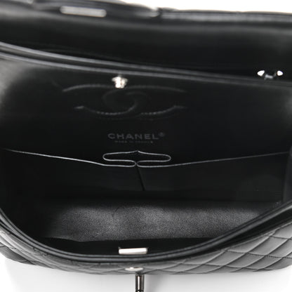 Chanel Lambskin Quilted Medium Double Flap So Black 8 of 19