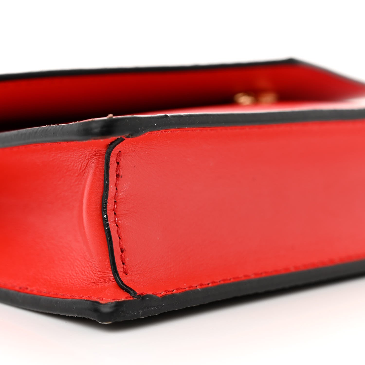 Versace Coated Canvas Virtus V La Greca Signature Wallet On Chain Red Caramel 8 of 9
