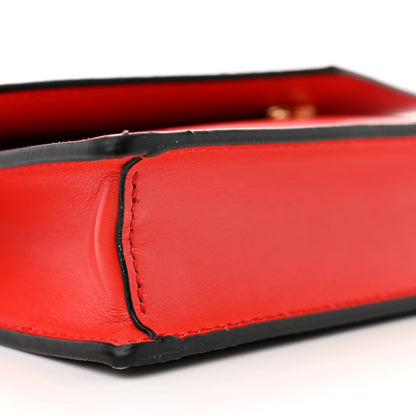 Versace Coated Canvas Virtus V La Greca Signature Wallet On Chain Red Caramel 8 of 9