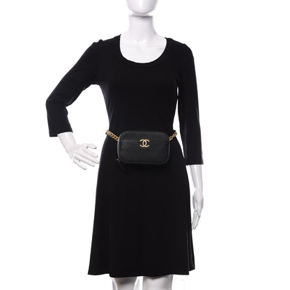 Chanel Caviar Quilted Waist Bag Black 2 of 10
