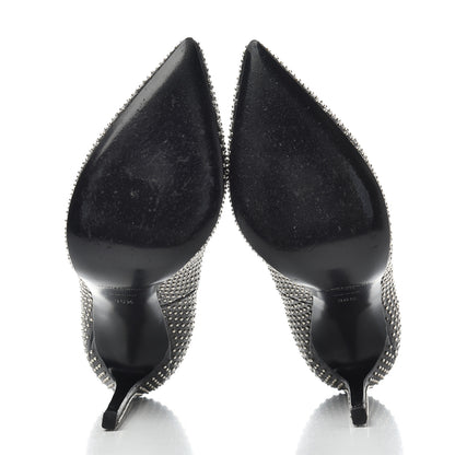 Saint Laurent Calfskin Micro Studded 110 Pumps 36.5 Black 6 of 10