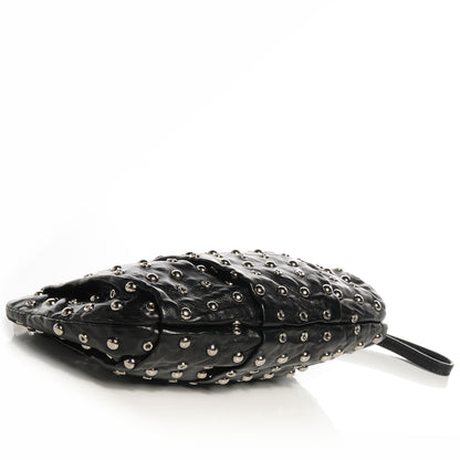 Prada Nappa Grommets Clutch Wristlet Nero Black 4 of 11