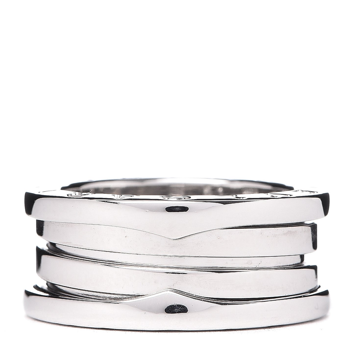 18K White Gold B.Zero1 Three-Band Ring 51 5.75