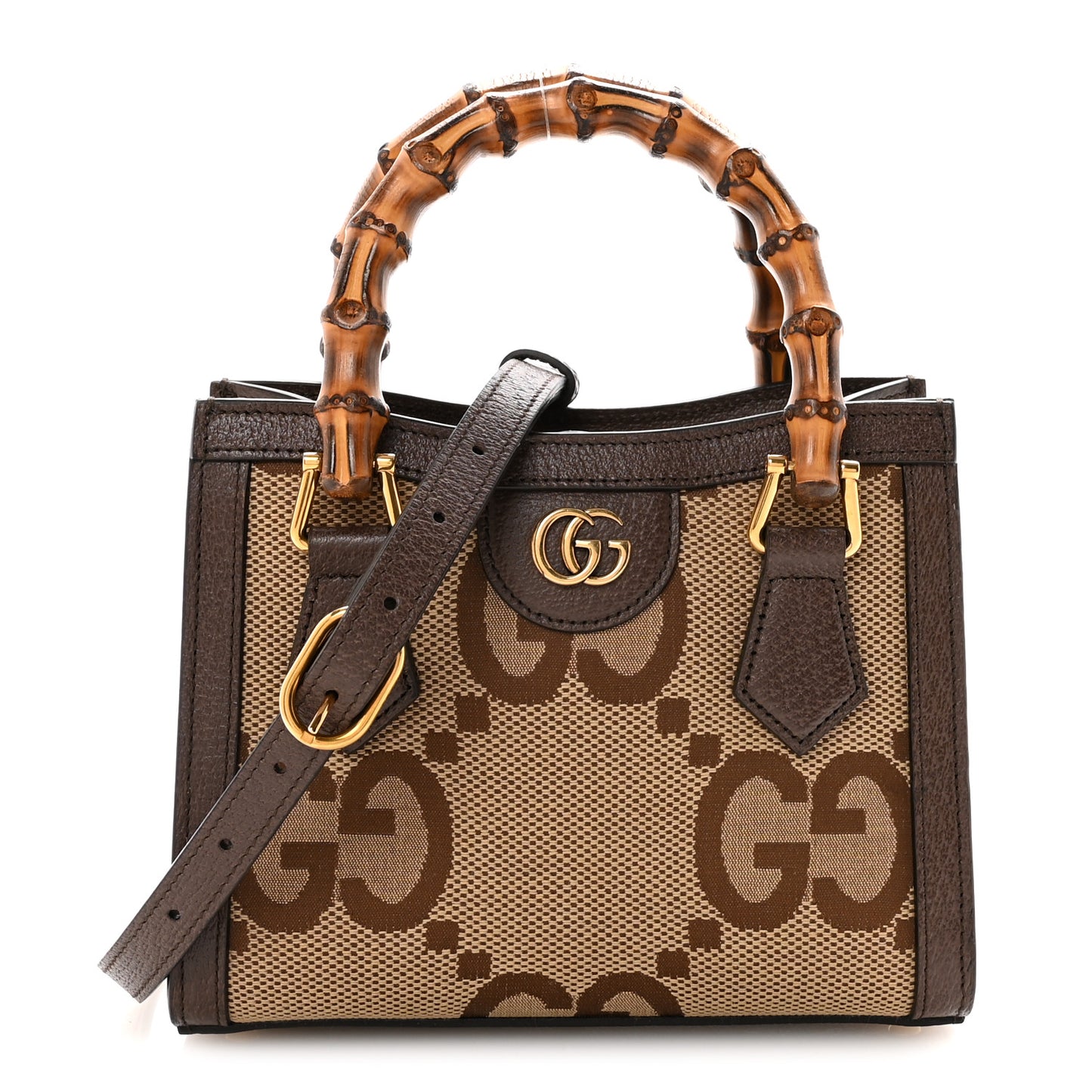 Monogram Jumbo GG Textured Dollar Calfskin Mini Diana Tote Bag Camel Ebony New Acero Pomegranate Red