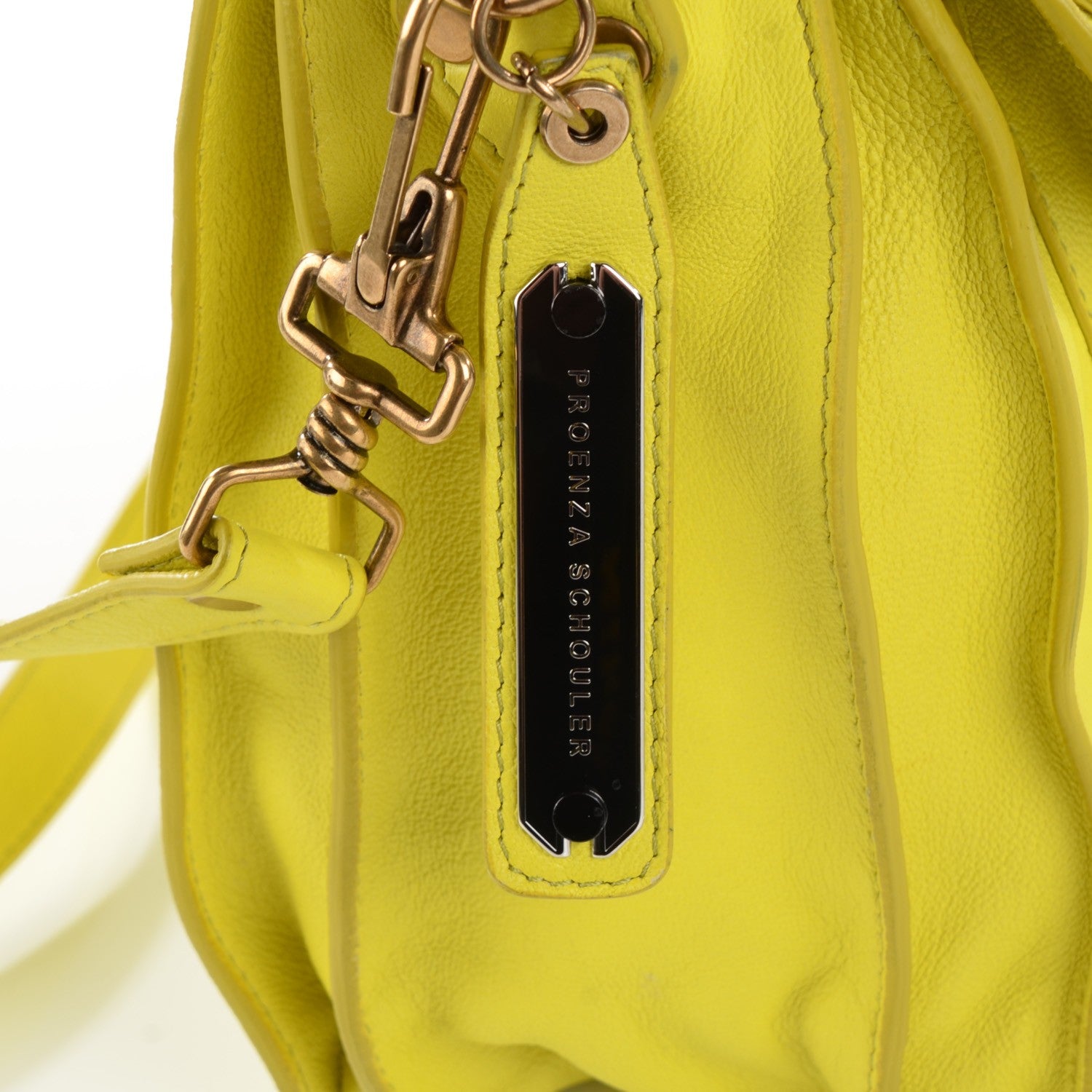 Proenza Schouler Lambskin PS1 Medium Satchel Sunshine 2 of 13