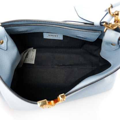 Versace Calfskin Vitello Virtus Hobo Light Blue 5 of 10