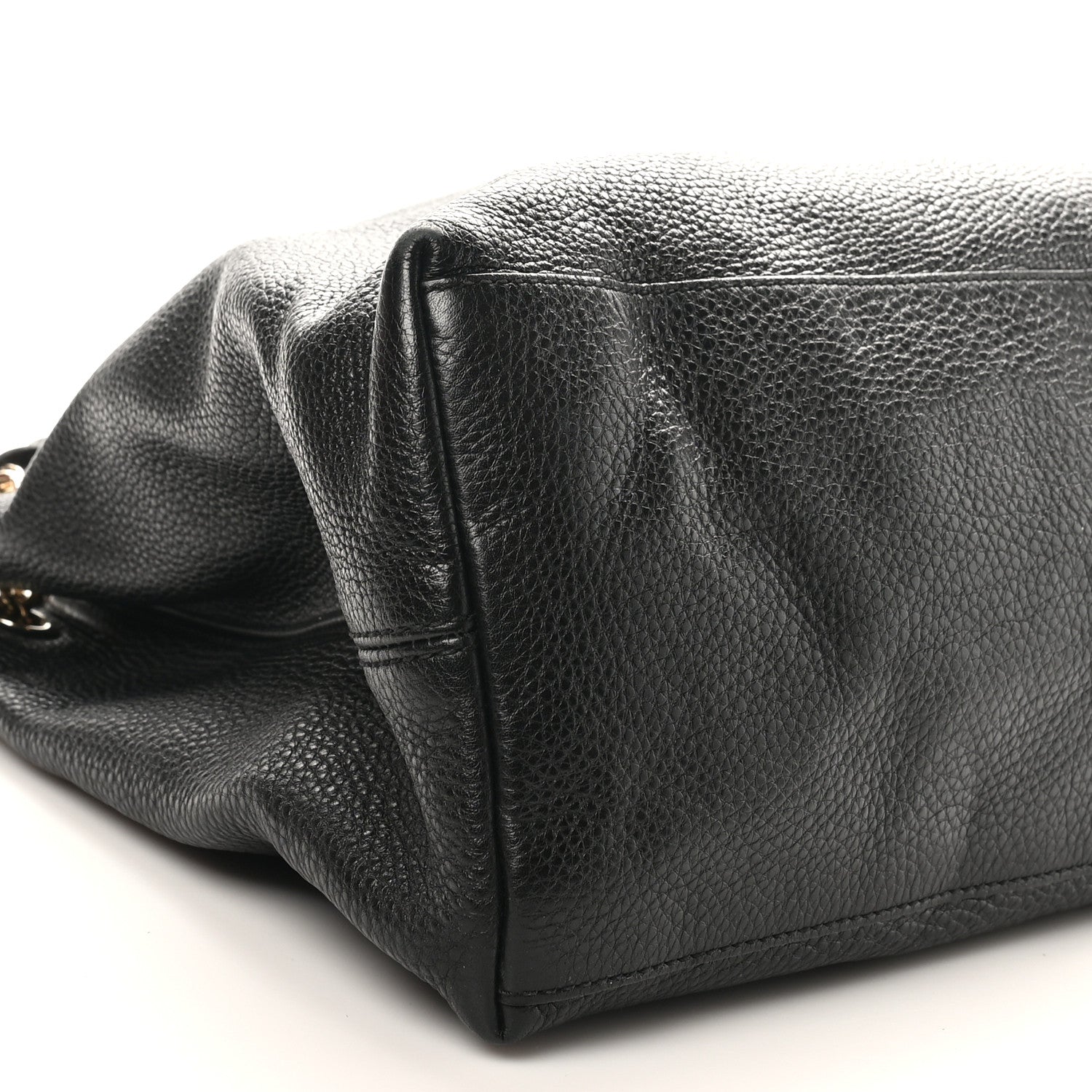 Gucci Pebbled Calfskin Medium Soho Chain Shoulder Bag Black 9 of 13