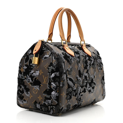 Louis Vuitton Monogram Fleur De Jais Sequins Speedy 30 3 of 12