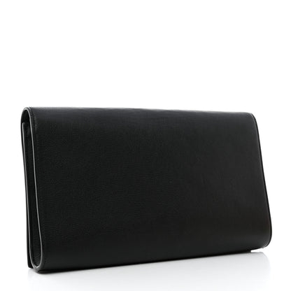 Saint Laurent Calfskin Monogram Large Belle De Jour Clutch Black 3 of 7