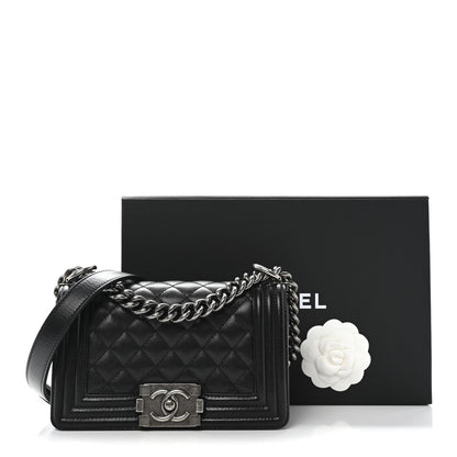 Chanel Caviar Quilted Small Boy Flap Black 11 of 11