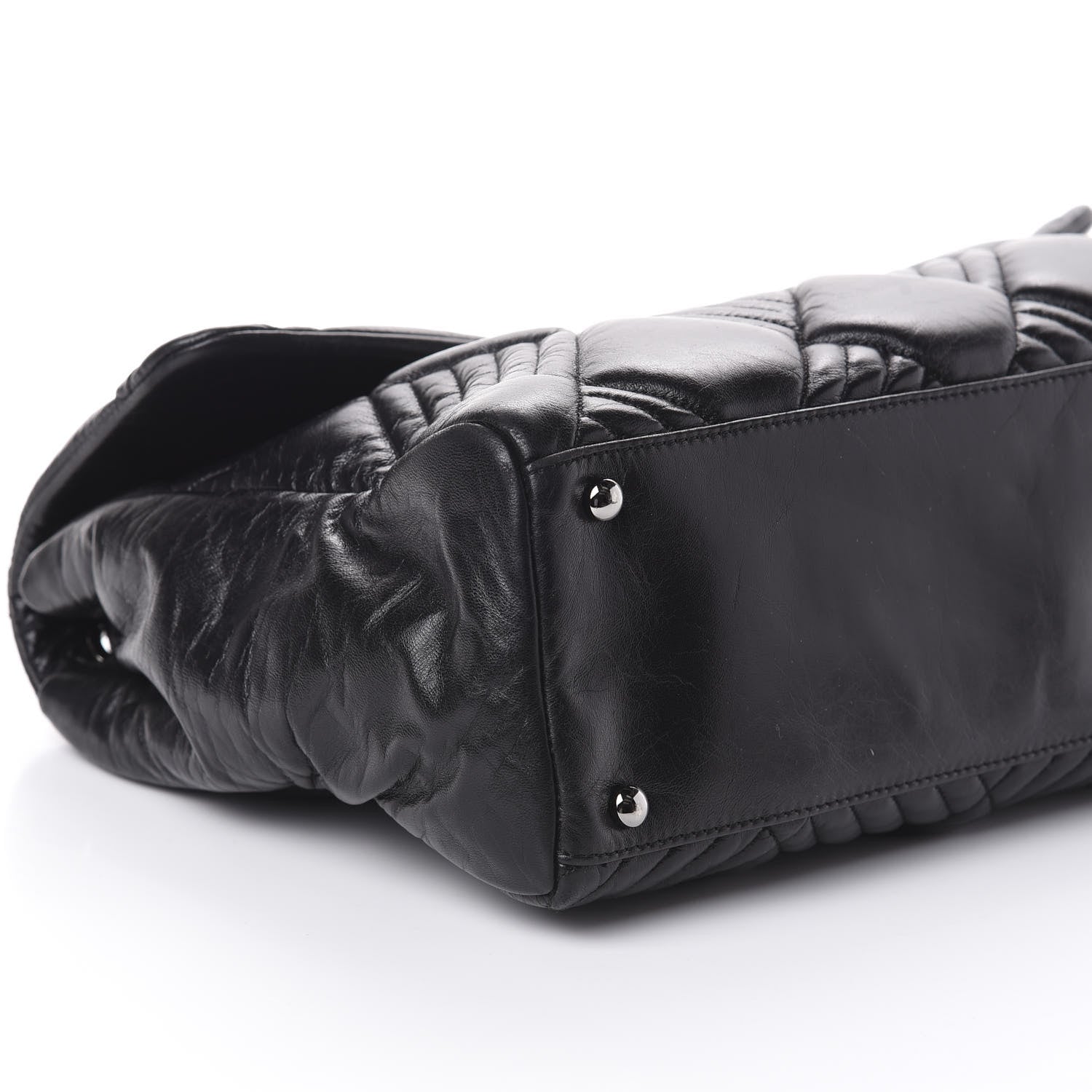 Chanel Lambskin In and Out XL Maxi Flap Black 9 of 11