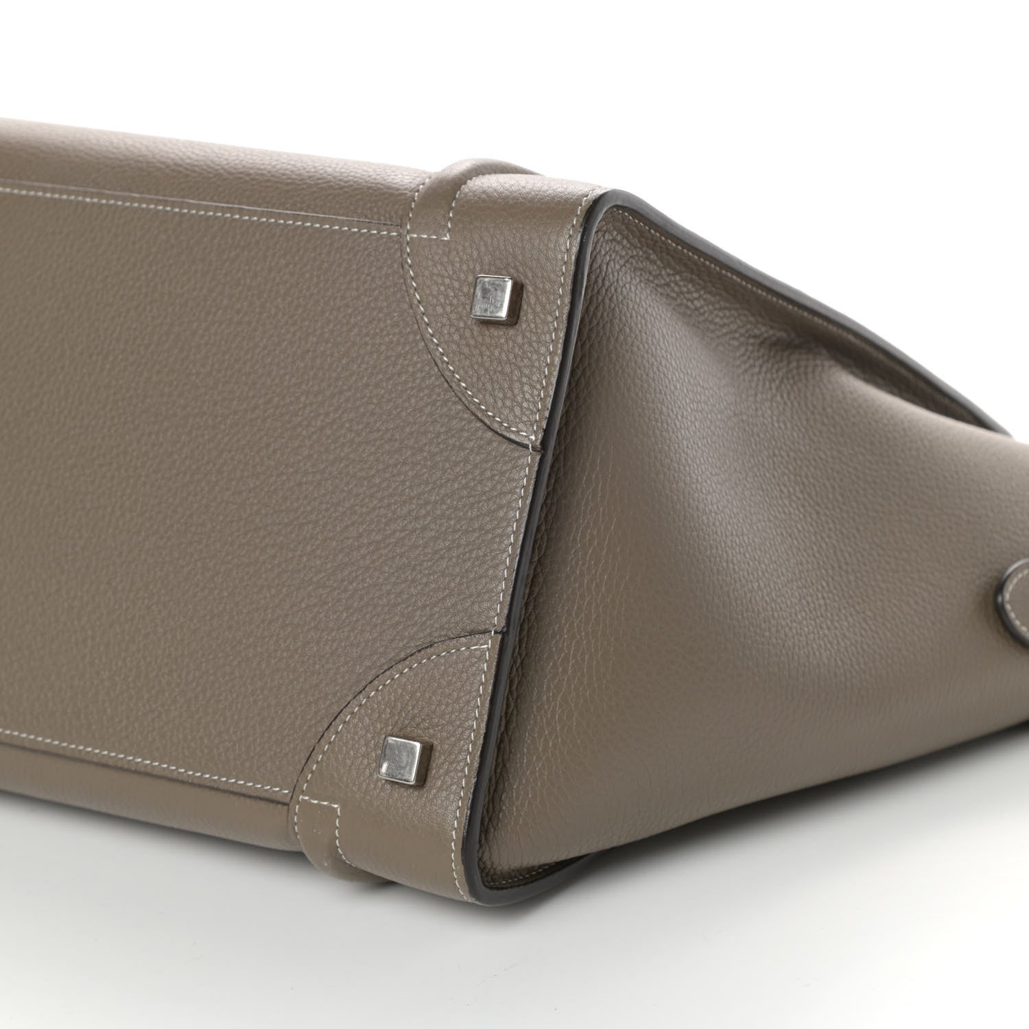 Celine Drummed Calfskin Mini Luggage Souris 9 of 9