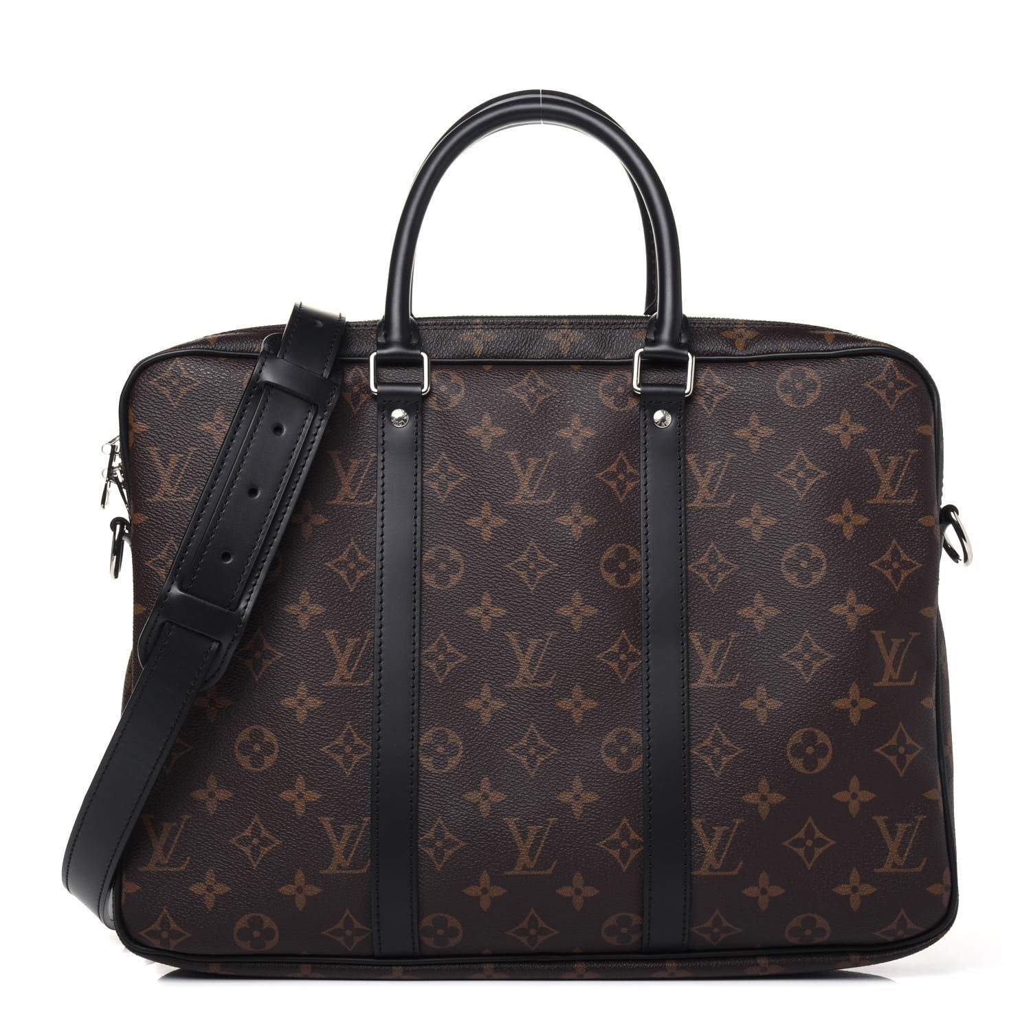 Louis Vuitton Monogram Macassar Porte-Documents Voyage PM 1 of 20