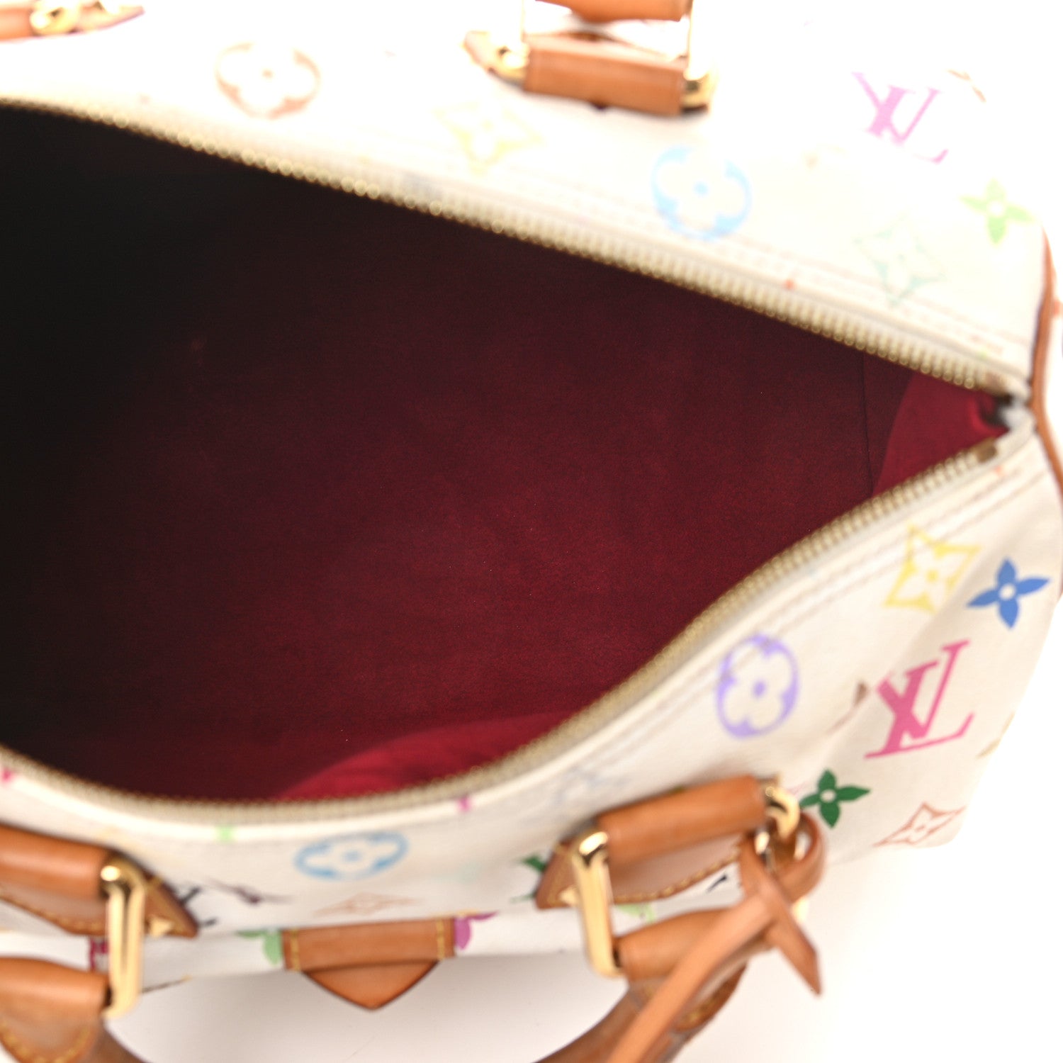 Louis Vuitton Monogram Multicolor Speedy 30 White 5 of 10