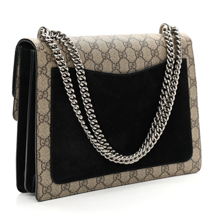 Gucci GG Supreme Monogram Medium Dionysus Shoulder Bag Black 3 of 11