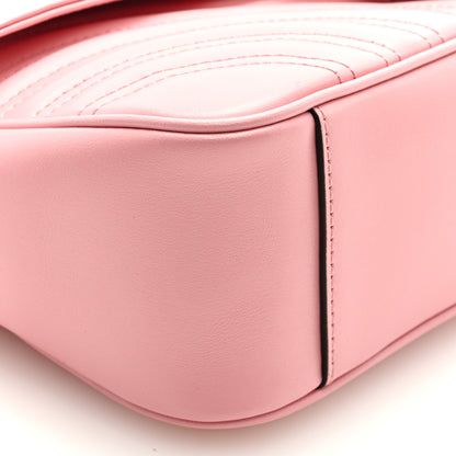 Gucci Calfskin Matelasse Small GG Marmont Shoulder Bag Wild Rose 6 of 7