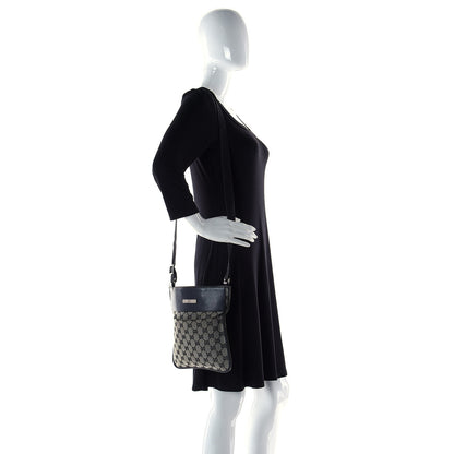 Gucci GG Monogram Messenger Crossbody Bag Black 11 of 11