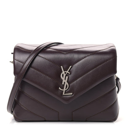 Saint Laurent Calfskin Y Quilted Monogram Toy Loulou Monogram Crossbody Bag Black Tulipe 1 of 9