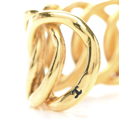 Chanel Metal Cuff Bracelet Gold 4 of 8