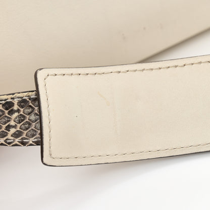 Celine Calfskin Suede Whipsnake Medium Trapeze Black White 14 of 17