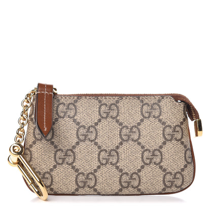 Gucci GG Supreme Monogram Key Case Brown 1 of 7