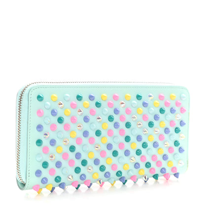 Christian Louboutin Calfskin Panettone Spiked Zip Around Wallet Source Multicolor 3 of 7