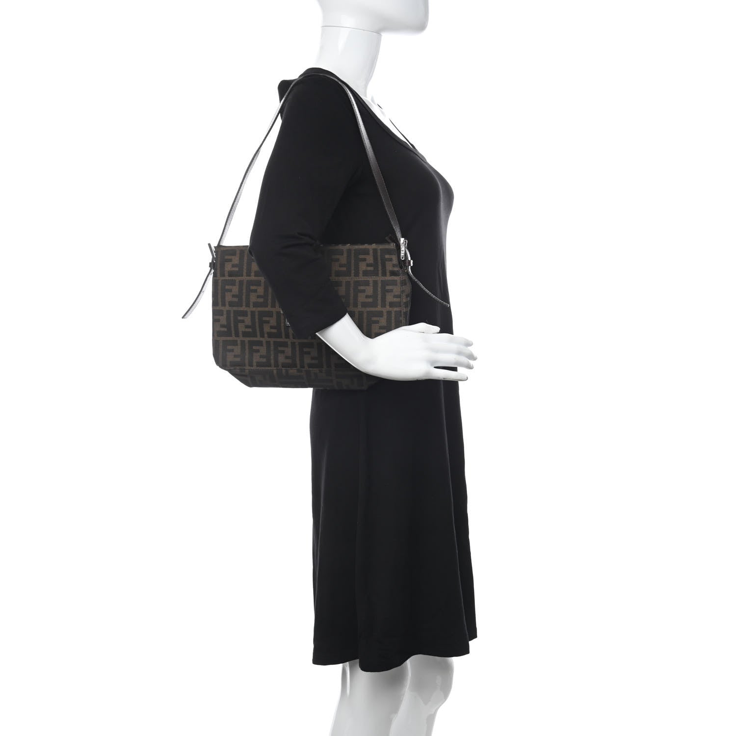 Fendi Zucca Shoulder Bag Tobacco 2 of 14