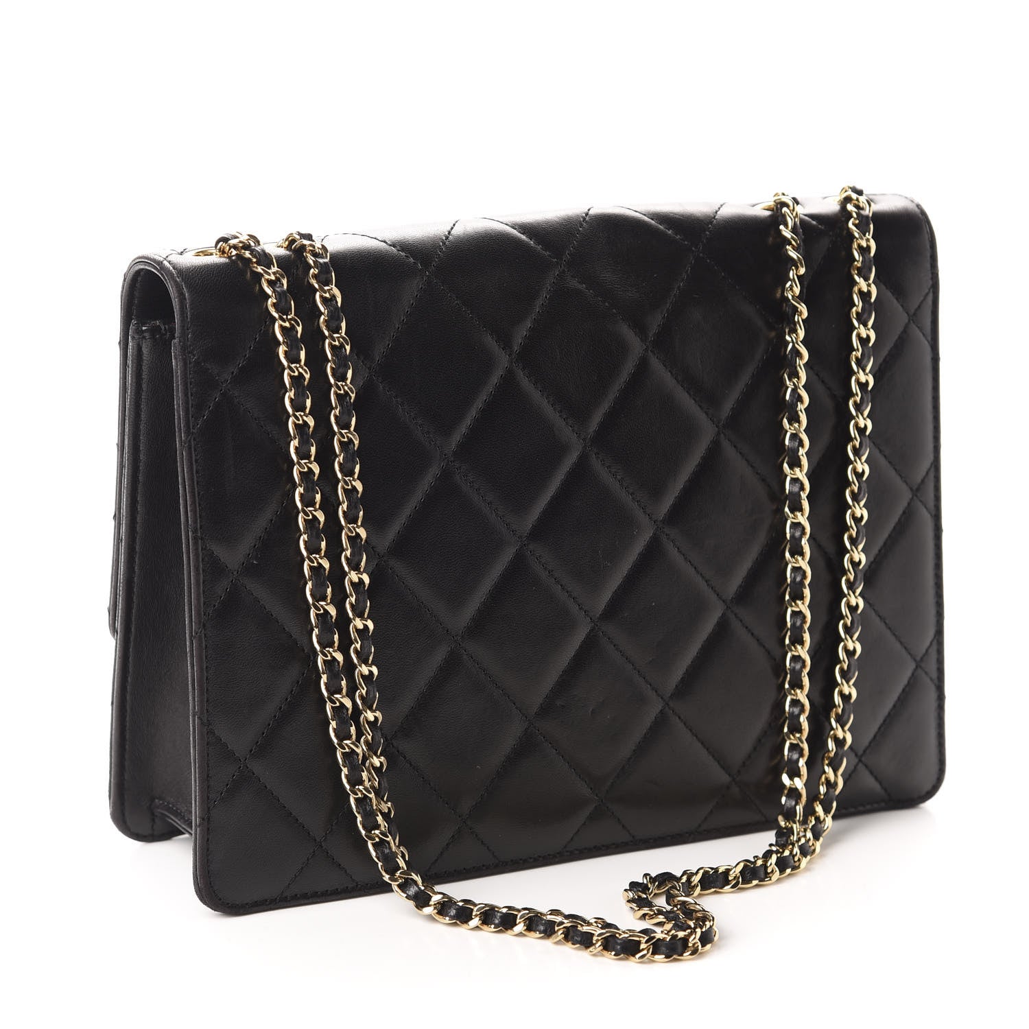 Chanel Lambskin Quilted Medium Golden Class Flap Black 3 of 14