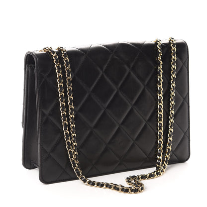 Chanel Lambskin Quilted Medium Golden Class Flap Black 3 of 14