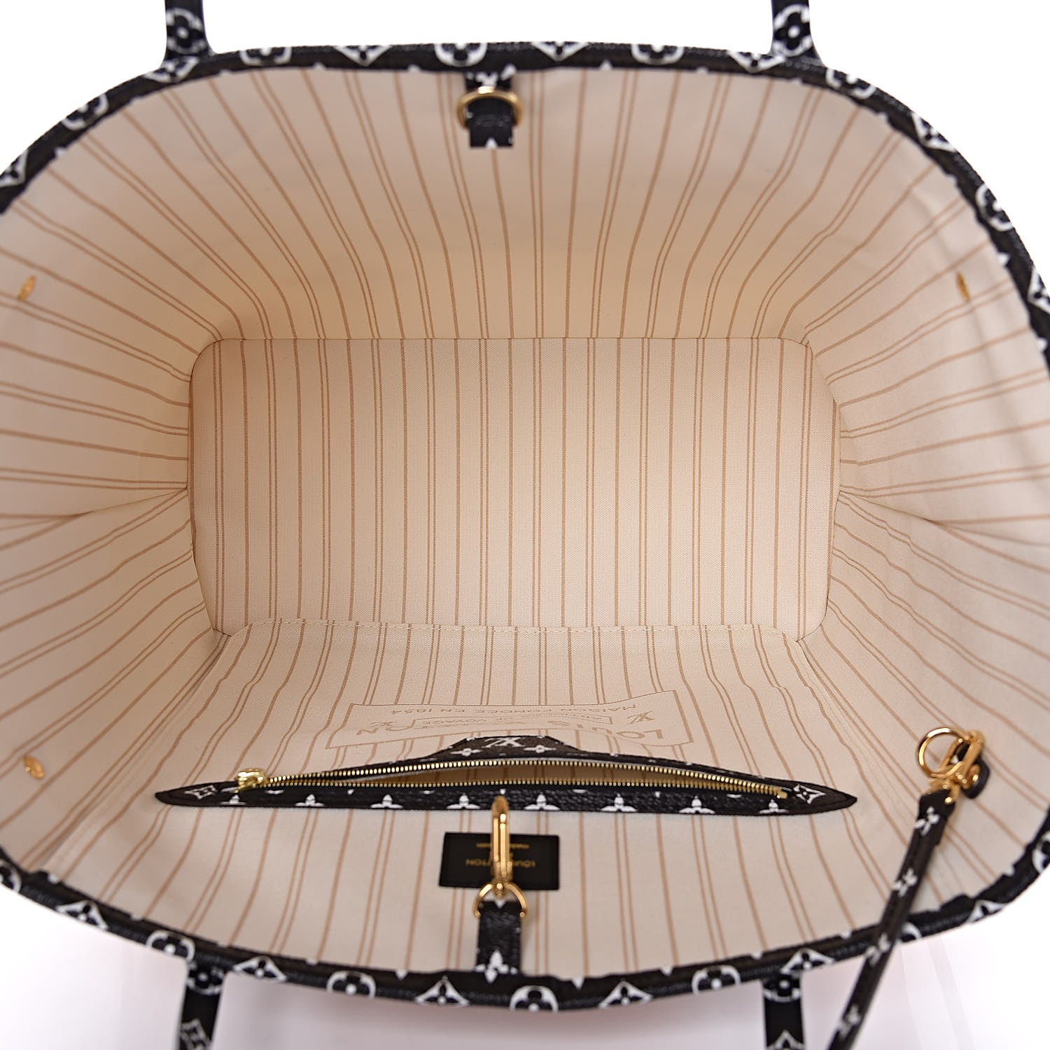 Louis Vuitton Monogram Giant Jungle Neverfull MM Ivory 6 of 10