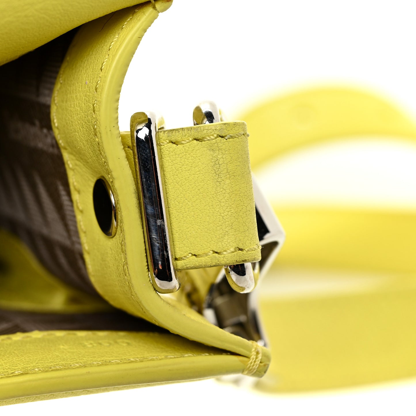Calfskin Tiny PS11 Classic Shoulder Bag Lemon