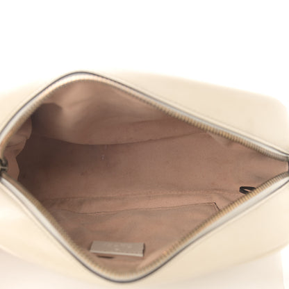 Gucci Calfskin Matelasse Small GG Marmont Chain Shoulder Bag White 5 of 15