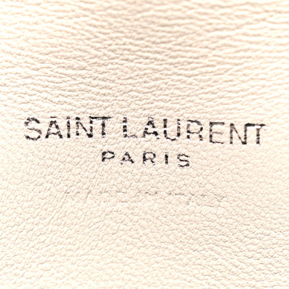 Saint Laurent Lambskin Monogram Loulou Puffer Pouch Clutch Crema Soft 6 of 9