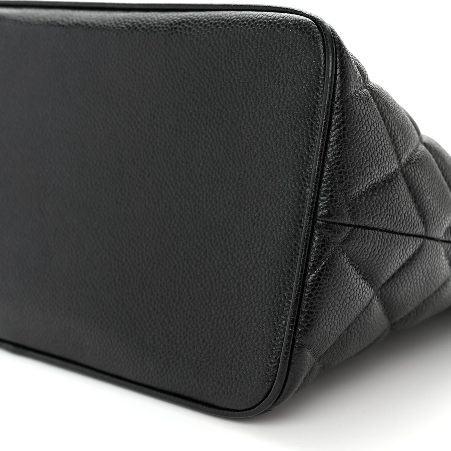 Caviar Quilted Medallion Tote Black