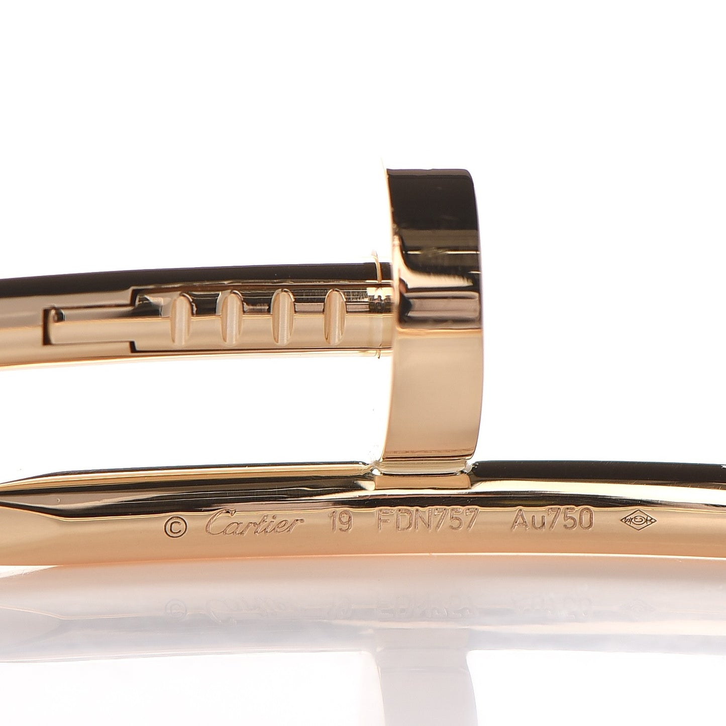 18K Yellow Gold Juste Un Clou Bracelet 19