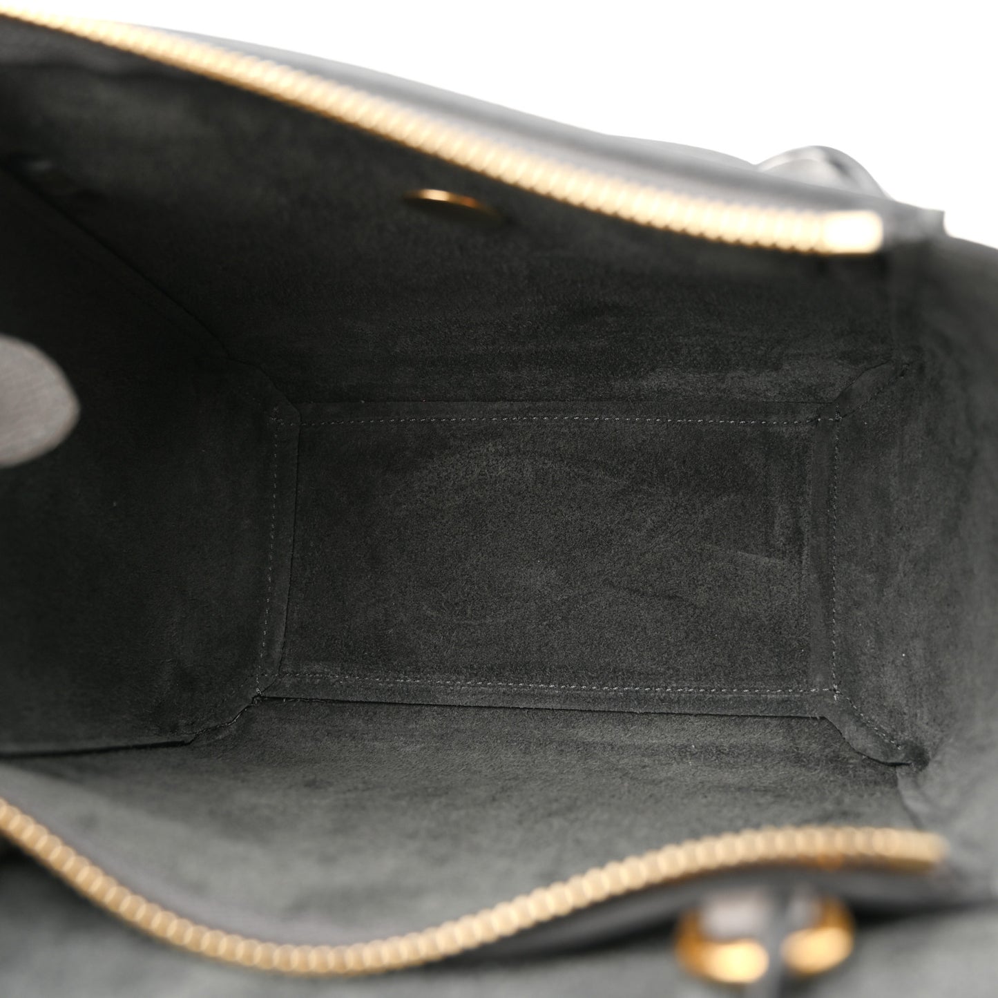 Grained Calfskin Nano Belt Bag Grey