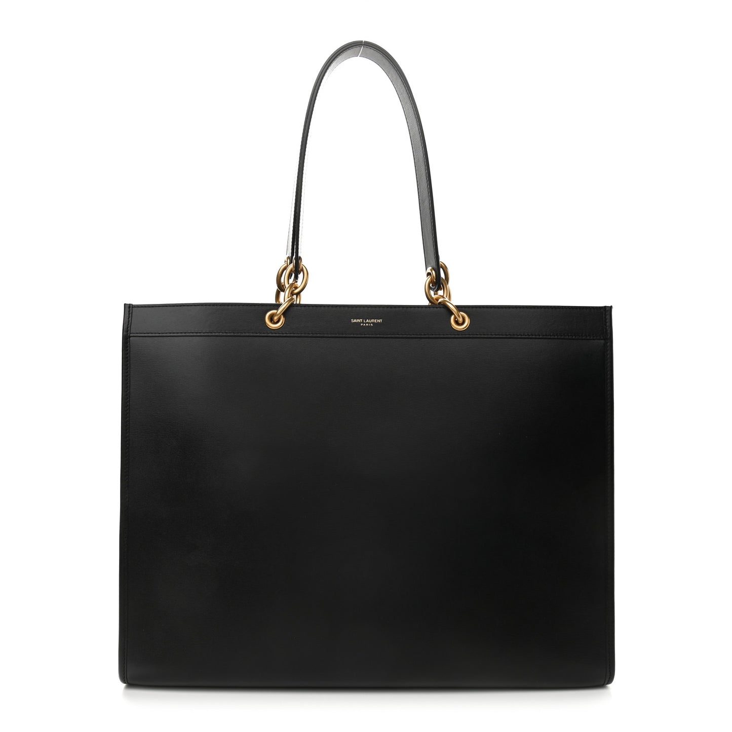 Smooth Calfskin Maillon Cabas Tote Black