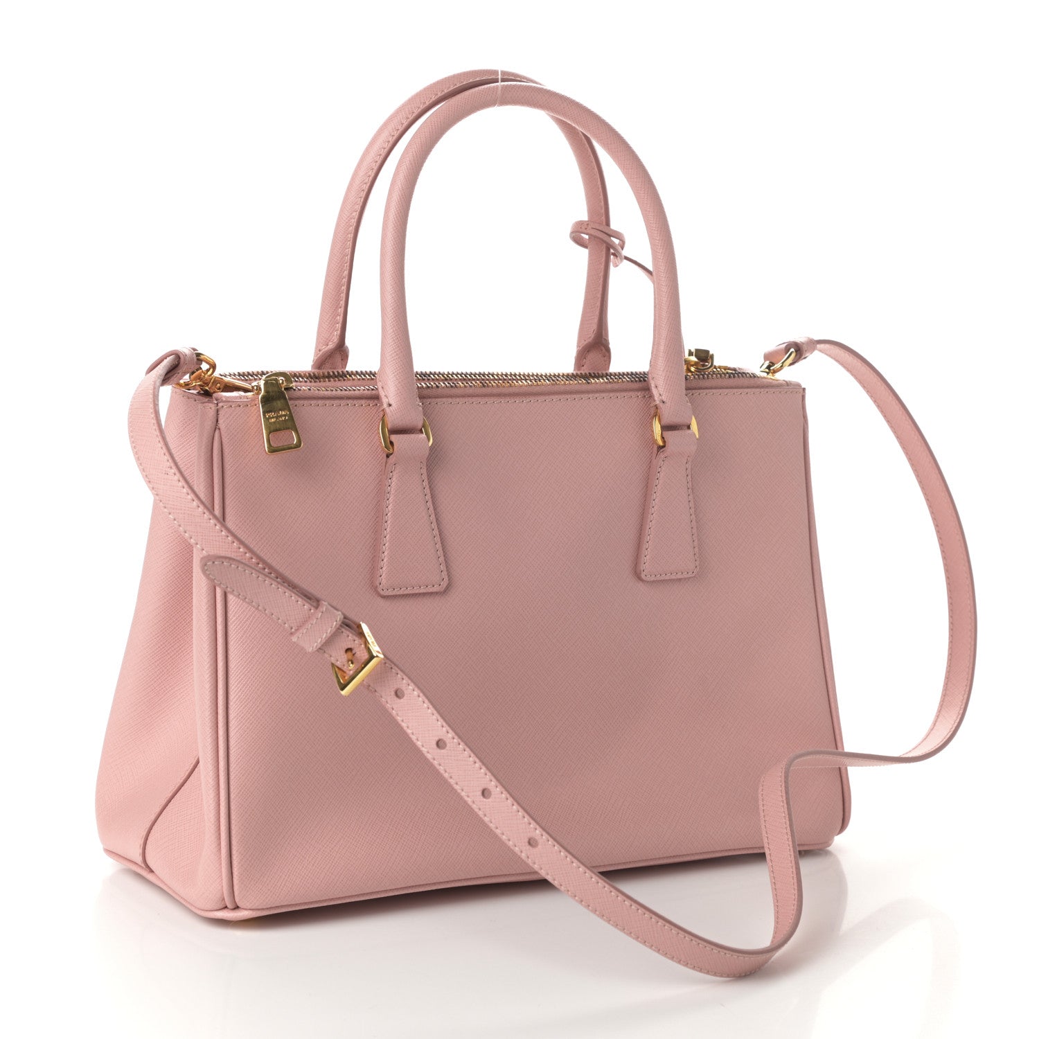 Prada Saffiano Small Galleria Double Zip Tote Orchidea 3 of 8